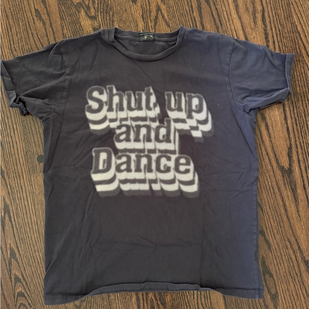 MOTHER Woman’s Tee - Shut Up and Dance - Gray